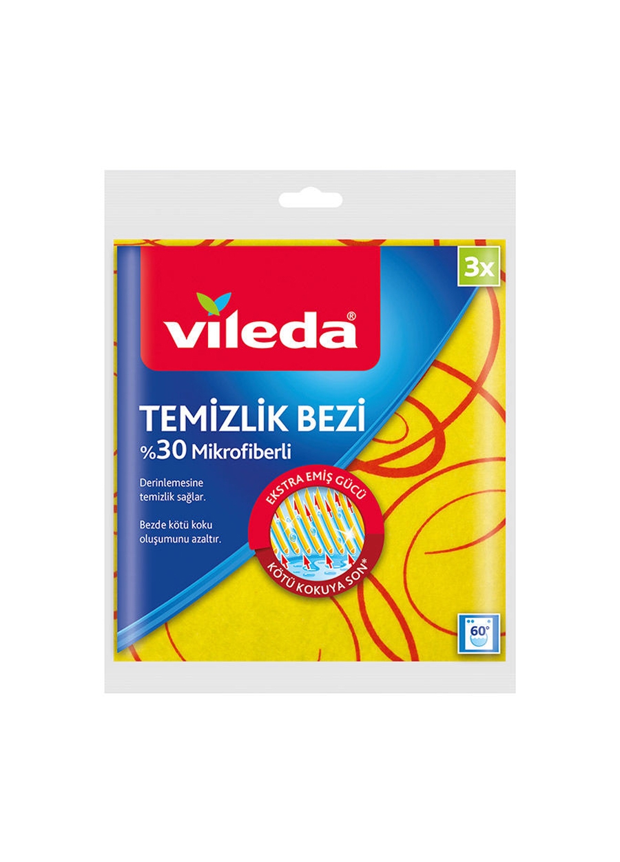 Vileda %30 mikrofiber’li Temizlik Bezi 3’lü Paket