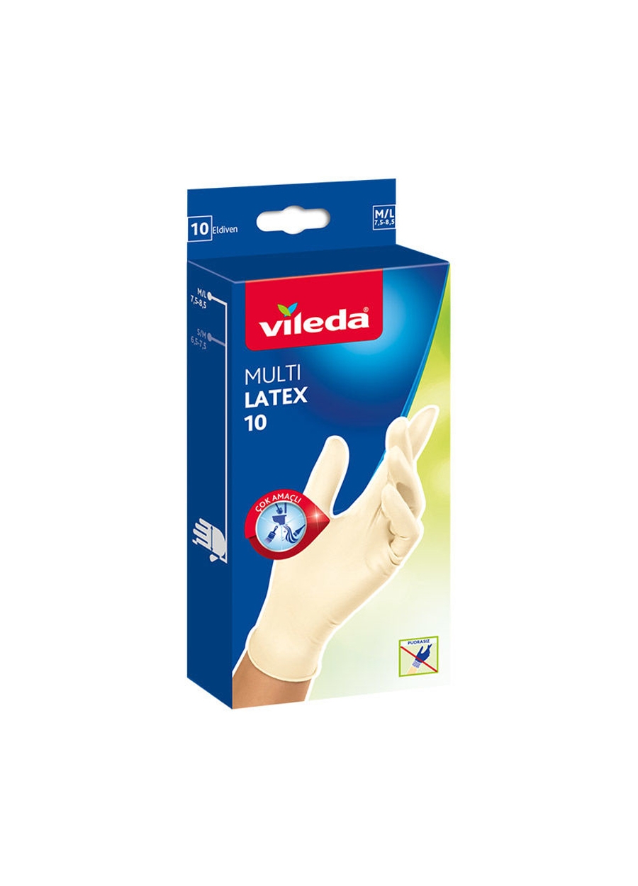 Vileda Multi Latex Kullan At Eldiven M/L 10’Lu